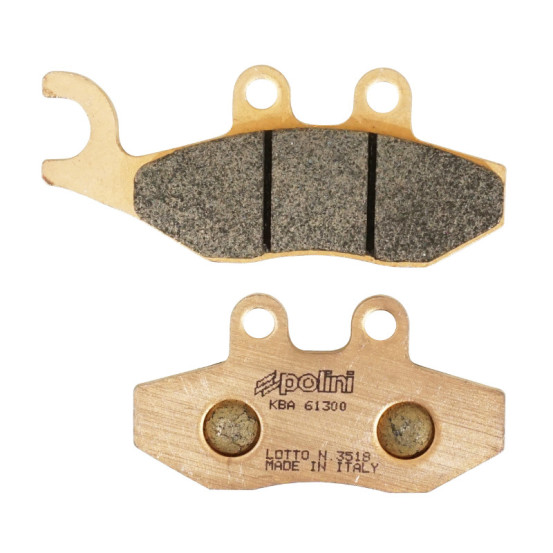 Plaquettes de frein POLINI Métal fritté Peugeot 250 Geopolis Satelis Piaggio 125/250 Beverly X-Evo Sym 125 Symphony