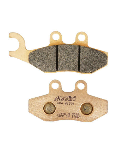 Plaquettes de frein POLINI Métal fritté Peugeot 250 Geopolis Satelis Piaggio 125/250 Beverly X-Evo Sym 125 Symphony