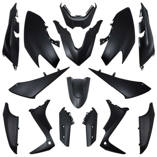 Kit carénages maxiscooter Yamaha 530 TMax 2017-2019 Noir mat