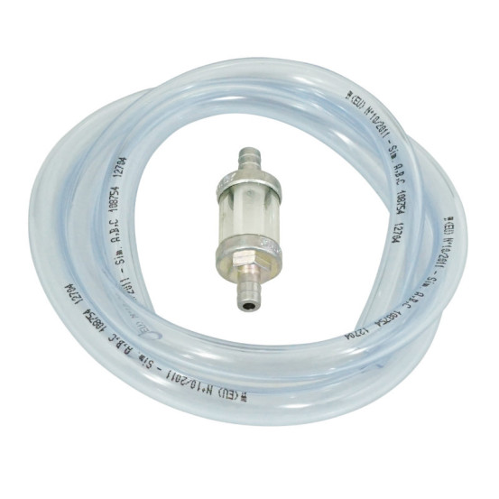 Durite essence BIHR Ø int 8mm x Ø ext. 12mm longueur 1m transparente