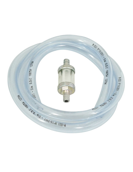 Durite essence BIHR Ø int 8mm x Ø ext. 12mm longueur 1m transparente