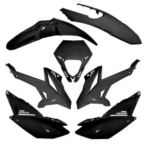 Kit carénages 50 à boite Beta 50 RR après 2012 Noir (7 pièces)