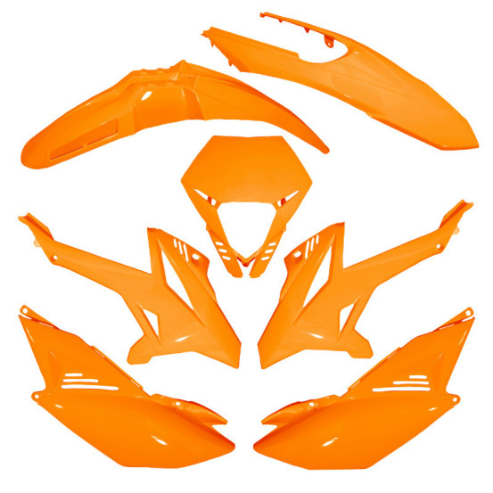 Kit carénages 50 à boite Beta 50 RR après 2012 Orange (7 pièces)