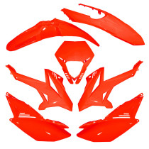 Kit carénages 50 à boite Beta 50 RR après 2012 Rouge (7 pièces)
