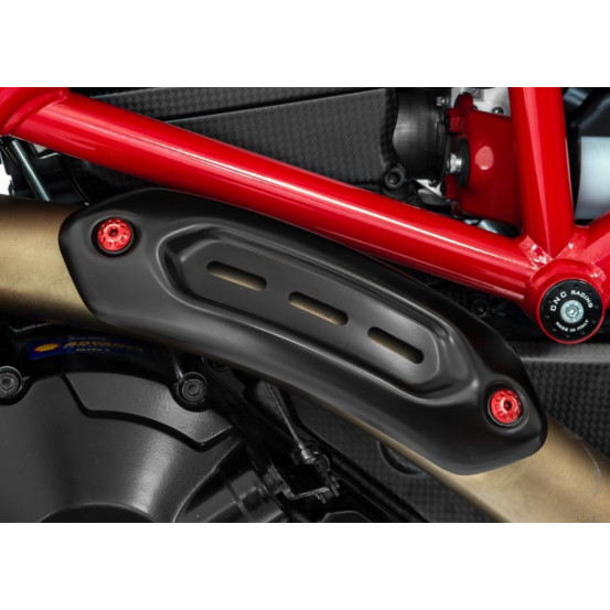 Kit de 5 vis pour pare-chaleur et collecteur d'échappement CNC RACING - DUCATI HYPERMOTARD