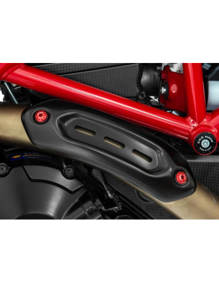Kit de 5 vis pour pare-chaleur et collecteur d'échappement CNC RACING - DUCATI HYPERMOTARD