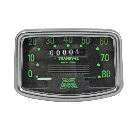 Compteur complet TRANSVAL avec entraîneur et câble MBK/Motobécane AV88/AV89/881