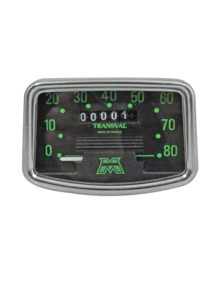 Compteur complet TRANSVAL avec entraîneur et câble MBK/Motobécane AV88/AV89/881