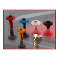 Kit de vis rouges de fixation de bulle EVOTECH - HONDA / KAWASAKI / SUZUKI / YAMAHA
