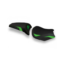 Housse de selle verte TAPPEZZERIA - Avec logo brodé - KAWASAKI Z 650 2017-22
