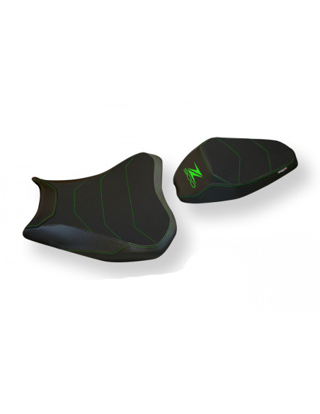 Housse de selle modèle Confort noire TAPPEZZERIA - Avec logo brodé - KAWASAKI Z 900 2017-22