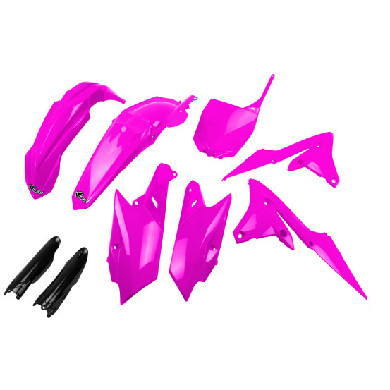Kit plastiques complet - Néon Rose - UFO Yamaha 450 YZ-F 2014-2017