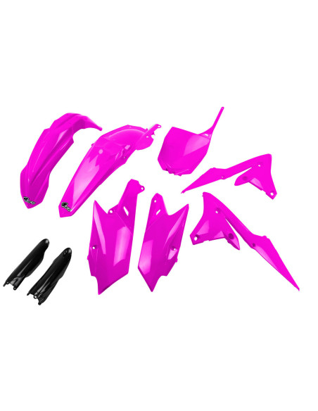 Kit plastiques complet - Néon Rose - UFO Yamaha 450 YZ-F 2014-2017