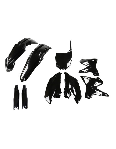Kit plastiques complet - Noir - UFO Yamaha 125 250 YZ 2008-2014