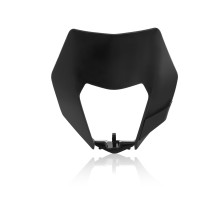 Plaque avant enduro - Noir - ACERBIS KTM 125/200/250/300 EXC 2014-2016 250/350/400/450/500 EXCF 2014-2016