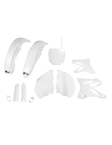 Kit plastiques complet - Blanc - UFO Yamaha 125 250 YZ 2002-2005