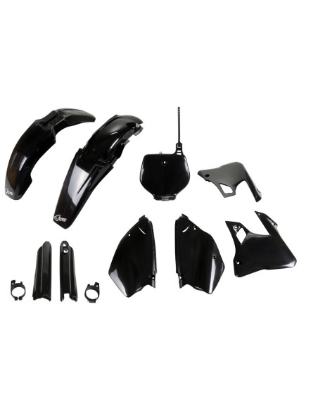Kit plastiques complet - Noir - UFO Yamaha 125 250 YZ 1996-1999