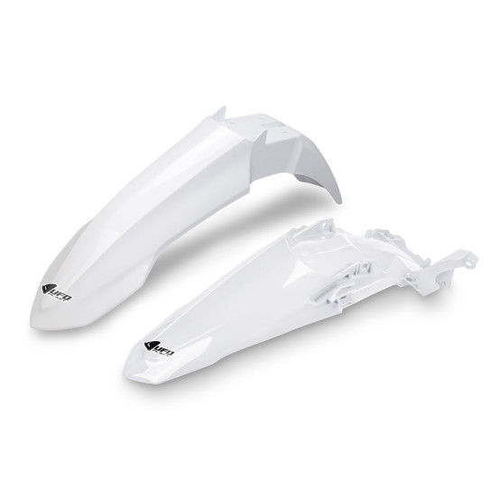 Kit Gardes boues Avant + Arrière - Blanc - UFO Yamaha 450 YZ-F 2023-2026 / 250 YZ-F 2024-2026