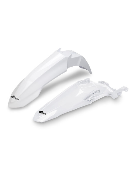 Kit Gardes boues Avant + Arrière - Blanc - UFO Yamaha 450 YZ-F 2023-2026 / 250 YZ-F 2024-2026