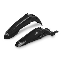 Kit Gardes boues Avant + Arrière - Noir - UFO Yamaha 450 YZ-F 2023-2026 / 250 YZ-F 2024-2026