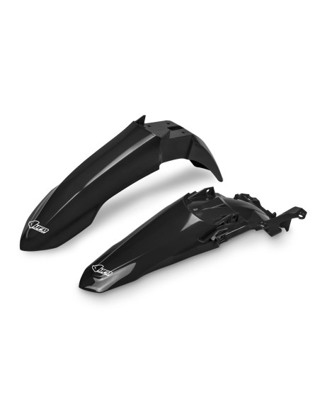 Kit Gardes boues Avant + Arrière - Noir - UFO Yamaha 450 YZ-F 2023-2026 / 250 YZ-F 2024-2026
