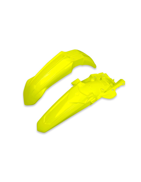 Kit Gardes boues Avant + Arrière - Néon Jaune - UFO Yamaha 250 YZ-F 2019-2023