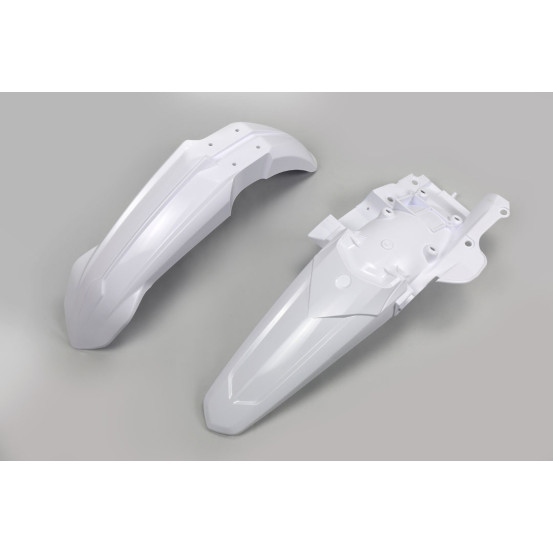 Kit Gardes boues Avant + Arrière - Blanc - UFO Yamaha 250 YZ-F 2019-2023