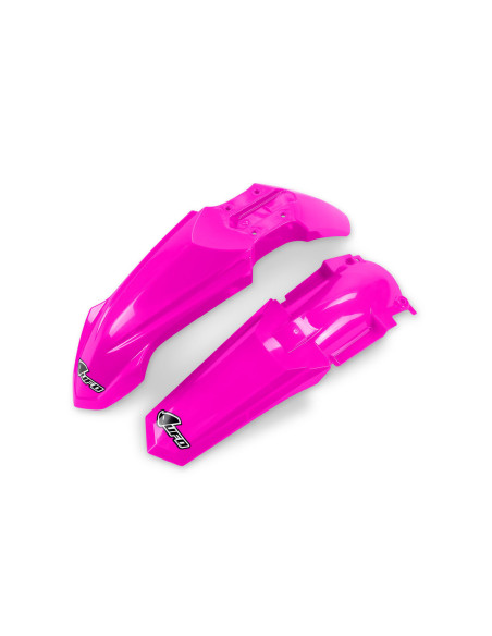 Kit Gardes boues Avant + Arrière - Néon Rose - UFO Yamaha 85 YZ 2015-2021