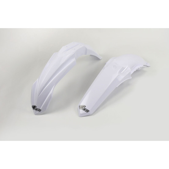 Kit Gardes boues Avant + Arrière - Blanc - UFO Yamaha 125 250 YZ 2015-2021