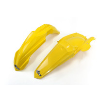 Kit Gardes boues Avant + Arrière - Jaune - UFO Yamaha 450 YZ-F 2014-2017