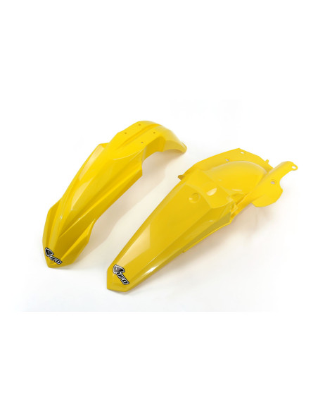 Kit Gardes boues Avant + Arrière - Jaune - UFO Yamaha 450 YZ-F 2014-2017