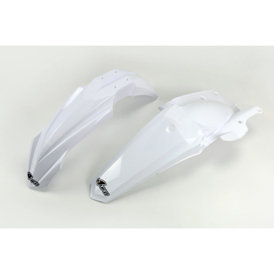 Kit Gardes boues Avant + Arrière - Blanc - UFO Yamaha 450 YZ-F 2014-2017