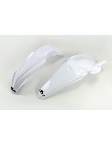 Kit Gardes boues Avant + Arrière - Blanc - UFO Yamaha 450 YZ-F 2014-2017