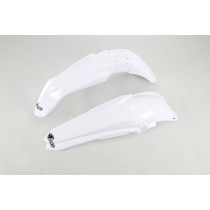 Kit Gardes boues Avant + Arrière - Blanc - UFO Yamaha 450 YZ-F 2013