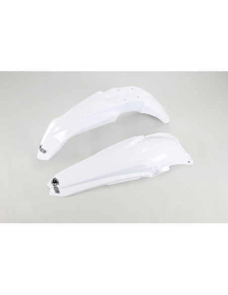 Kit Gardes boues Avant + Arrière - Blanc - UFO Yamaha 450 YZ-F 2013