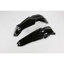 Kit Gardes boues Avant + Arrière - Noir - UFO Yamaha 450 YZ-F 2013