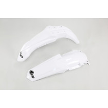Kit Gardes boues Avant + Arrière - Blanc - UFO Yamaha 85 YZ 2013-2014