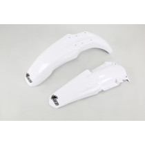 Kit Gardes boues Avant + Arrière - Blanc - UFO Yamaha 85 YZ 2013-2014