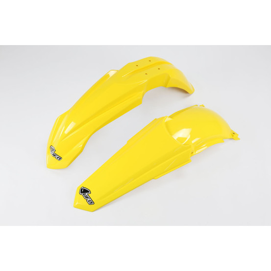 Kit Gardes boues Avant + Arrière - Jaune - UFO Yamaha 125 250 YZ 2002-2014