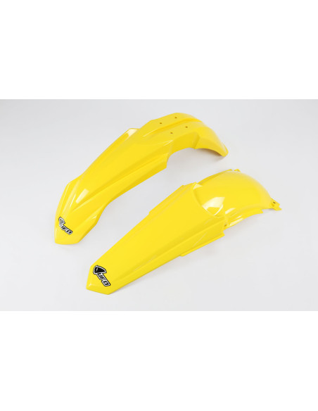 Kit Gardes boues Avant + Arrière - Jaune - UFO Yamaha 125 250 YZ 2002-2014