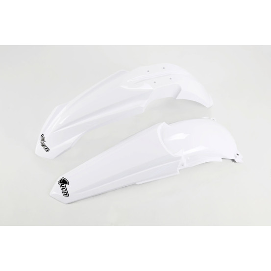 Kit Gardes boues Avant + Arrière - Blanc - UFO Yamaha 125 250 YZ 2002-2014