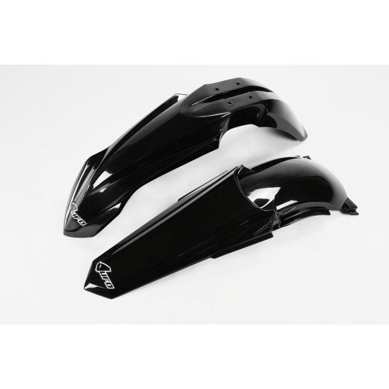 Kit Gardes boues Avant + Arrière - Noir - UFO Yamaha 125 250 YZ 2002-2014