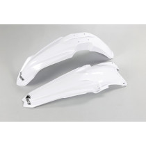 Kit Gardes boues Avant + Arrière - Blanc - UFO Yamaha 450 YZ-F 2010-2012