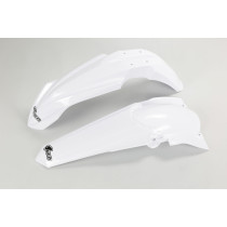Kit Gardes boues Avant + Arrière - Blanc - UFO Yamaha 250 YZ-F 2010-2013