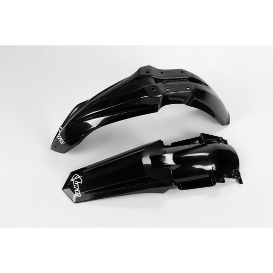 Kit Gardes boues Avant + Arrière - Noir - UFO Yamaha 85 YZ 2002-2012