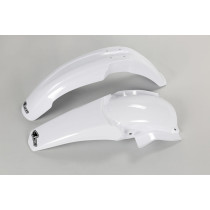 Kit Gardes boues Avant + Arrière - Blanc - UFO Yamaha 250 YZ-F 2003-2005