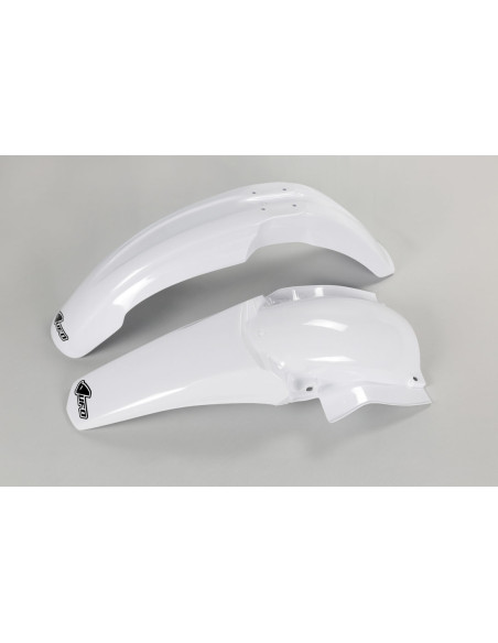 Kit Gardes boues Avant + Arrière - Blanc - UFO Yamaha 250 YZ-F 2003-2005