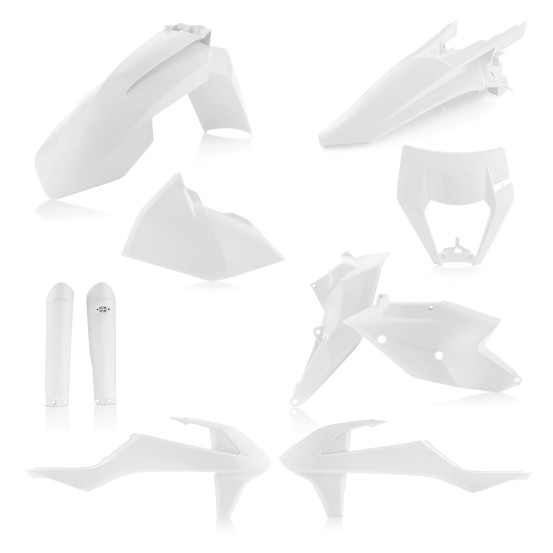 Kit plastiques complet - Blanc - ACERBIS KTM 125/250/300 EXC 2019 250/350/450/500 EXCF 2019