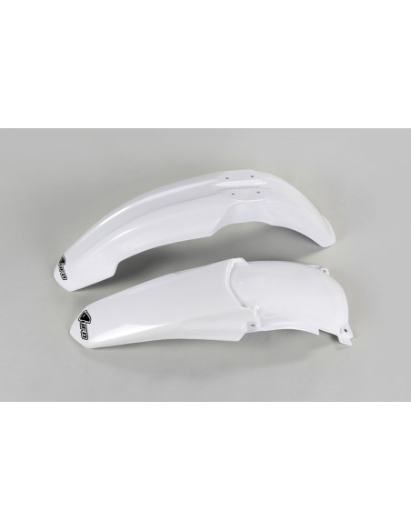 Kit Gardes boues Avant + Arrière - Blanc - UFO Yamaha 125 250 YZ 2006-2014