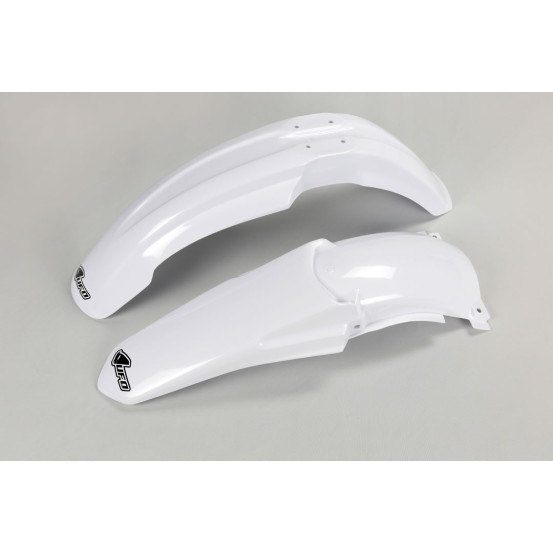 Kit Gardes boues Avant + Arrière - Blanc - UFO Yamaha 125 250 YZ 2002-2005